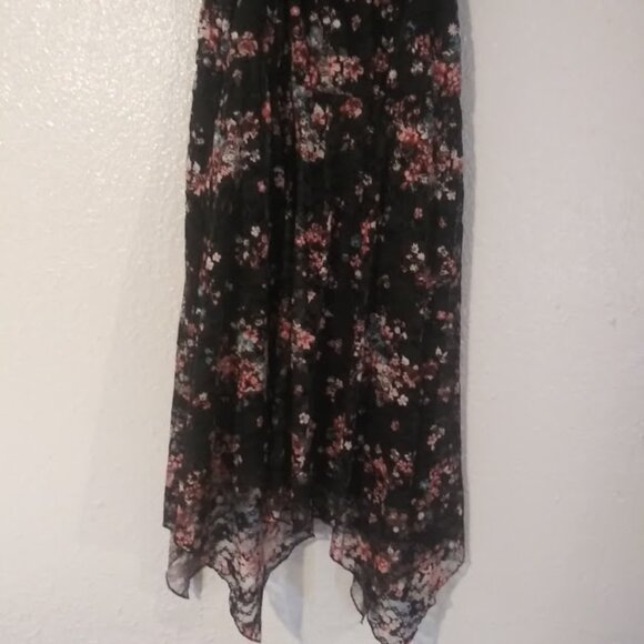 No Boundaries women's size XXL (2XL) 19 black multicolored floral dress - Picture 3 of 15